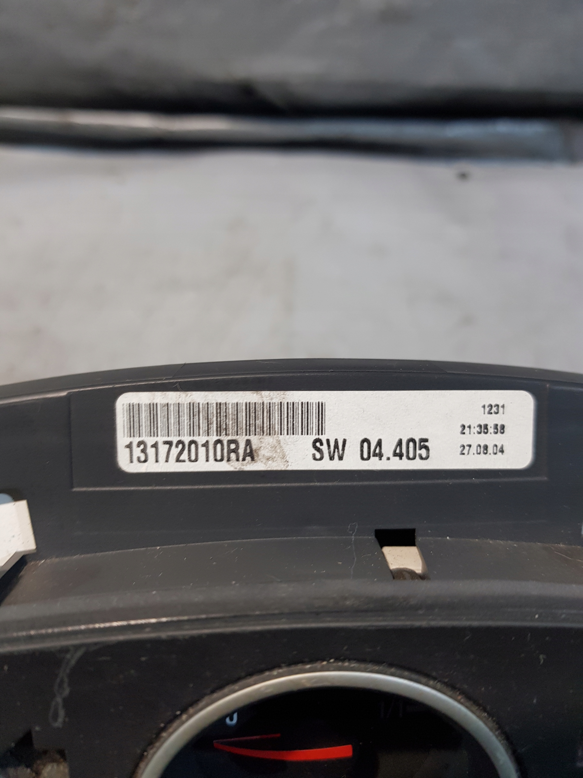 OPEL ASTRA III H 1.6B 16V dials EUROPA