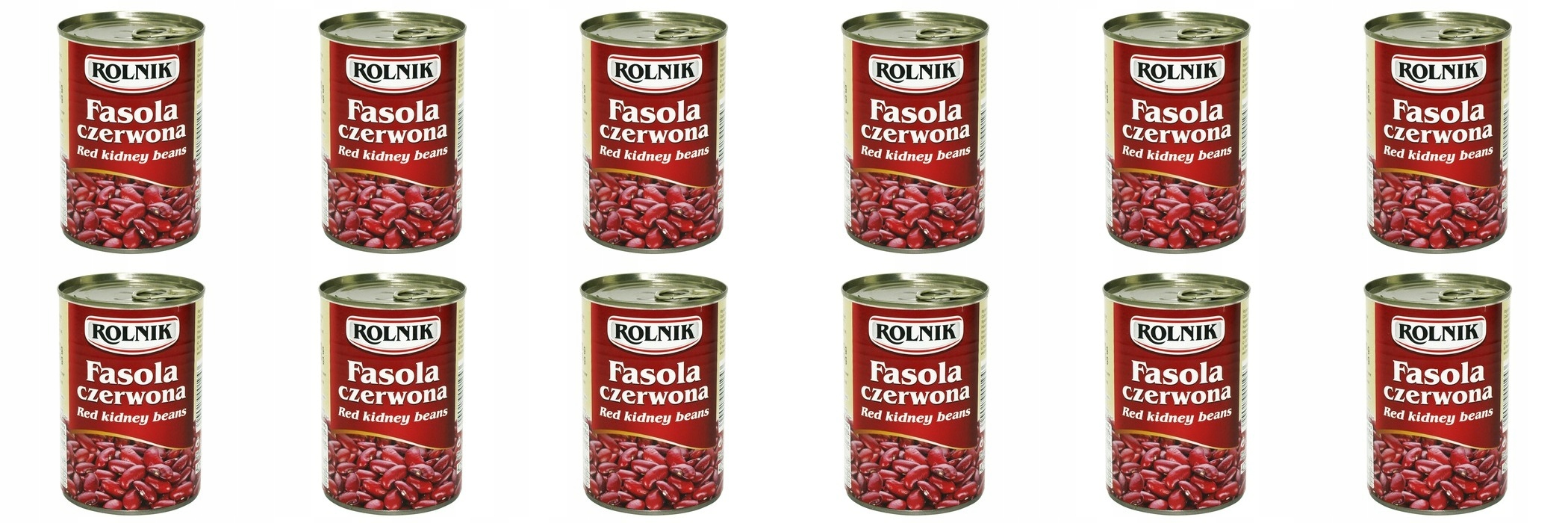 Levně 12 x 400 g Rolnik Červené fazole Svařovací