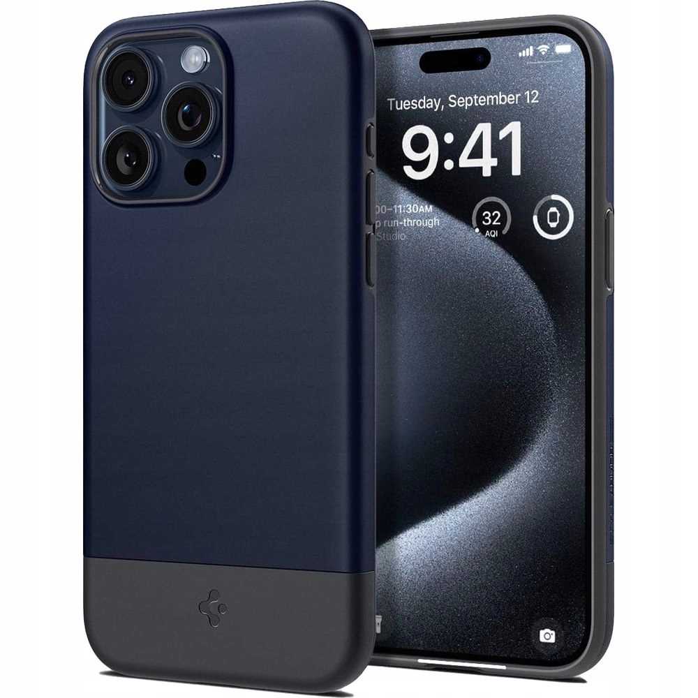 Pouzdro Spigen Style Armor MagFit MagSafe pro iPhone 15 Pro Max, granátové