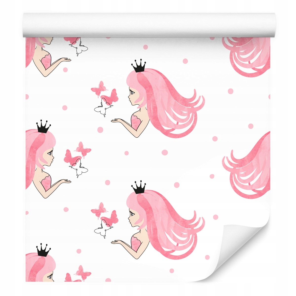 Tapeta do dívčího pokoje princezna motýlci