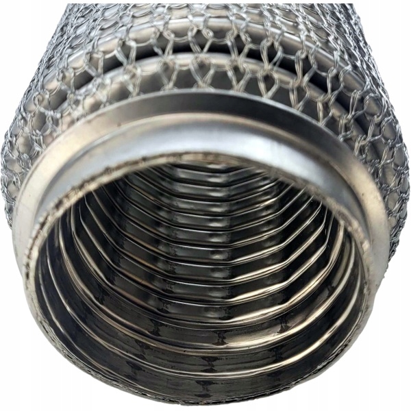 ZŁĄCZE SZYDEŁKOWE ŁĄCZNIK ELASTYCZNY TŁUMIKA FI-50 L=150mm - WZMACNIANE Stan opakowania oryginalne