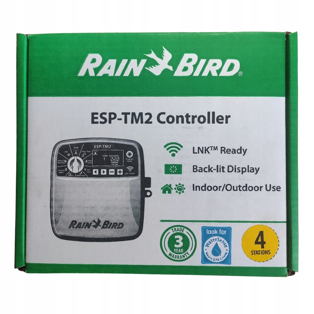 Ovládač Rain Bird ESP-TM2 pre 4 vonkajšie sekcie s možnosťou Wifi