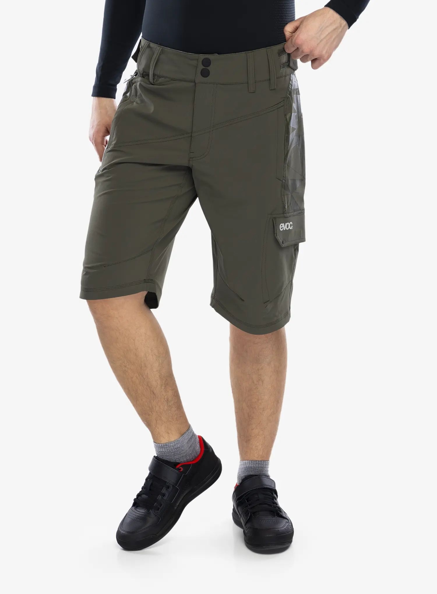 Cyklistické šortky Evoc Bike Shorts tmavě olivová barva 30 (s)