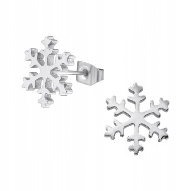 

Kolczyk stal 316L płatek śniegu srebrny Sztuka