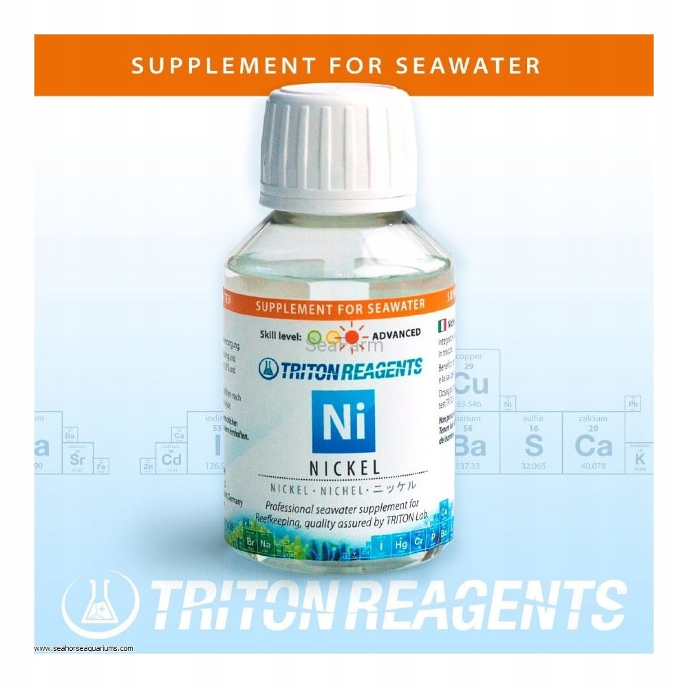 Levně Nikl Pro Korály Doplněk Stopového Prvku Mořské Akvárium 100 ML