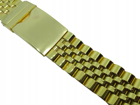 BRANSOLETA DO ZEGARKA 20 MM ZŁOTA STD STALOWA Marka inna