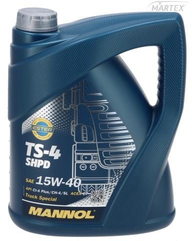 Olej Mannol TS-4 Extra Shpd 15W40 5L Api CI-4/CH-4/SL, CI-4 Plus; Acea E7,A