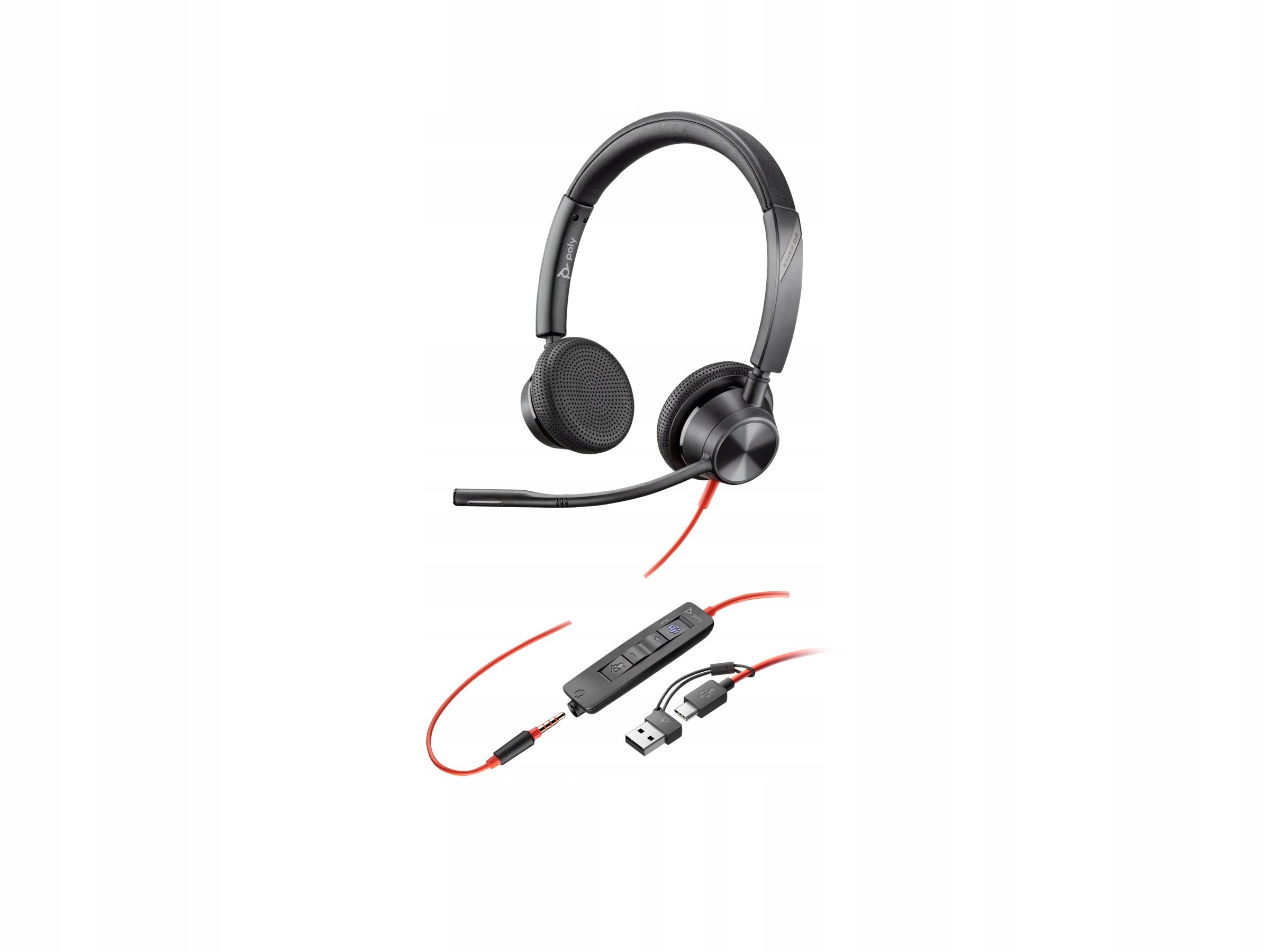 Słuchawki Blackwire 3325 stereo Microsoft Teams Usb-c 3,5 mm