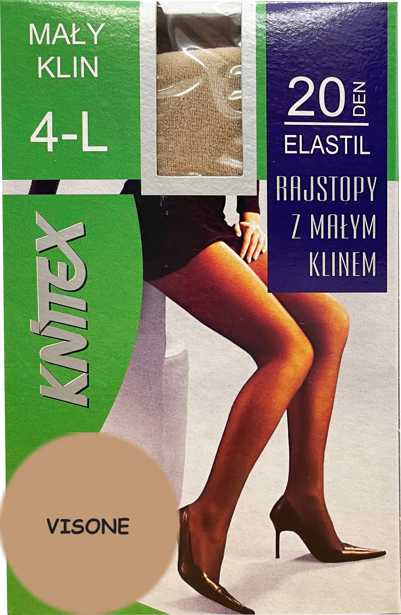 

Knittex rajstopy Elastil 20 den Visone 4 L