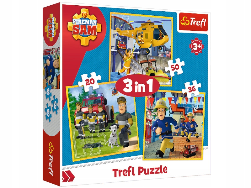 

Trefl Puzzle 3w1 Strażak Sam w Akcji 34844