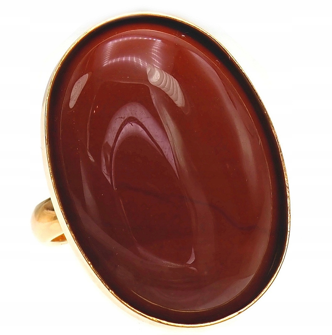 Jasper Mokaite unikátní Prstýnek zlato Stříbro R8-21