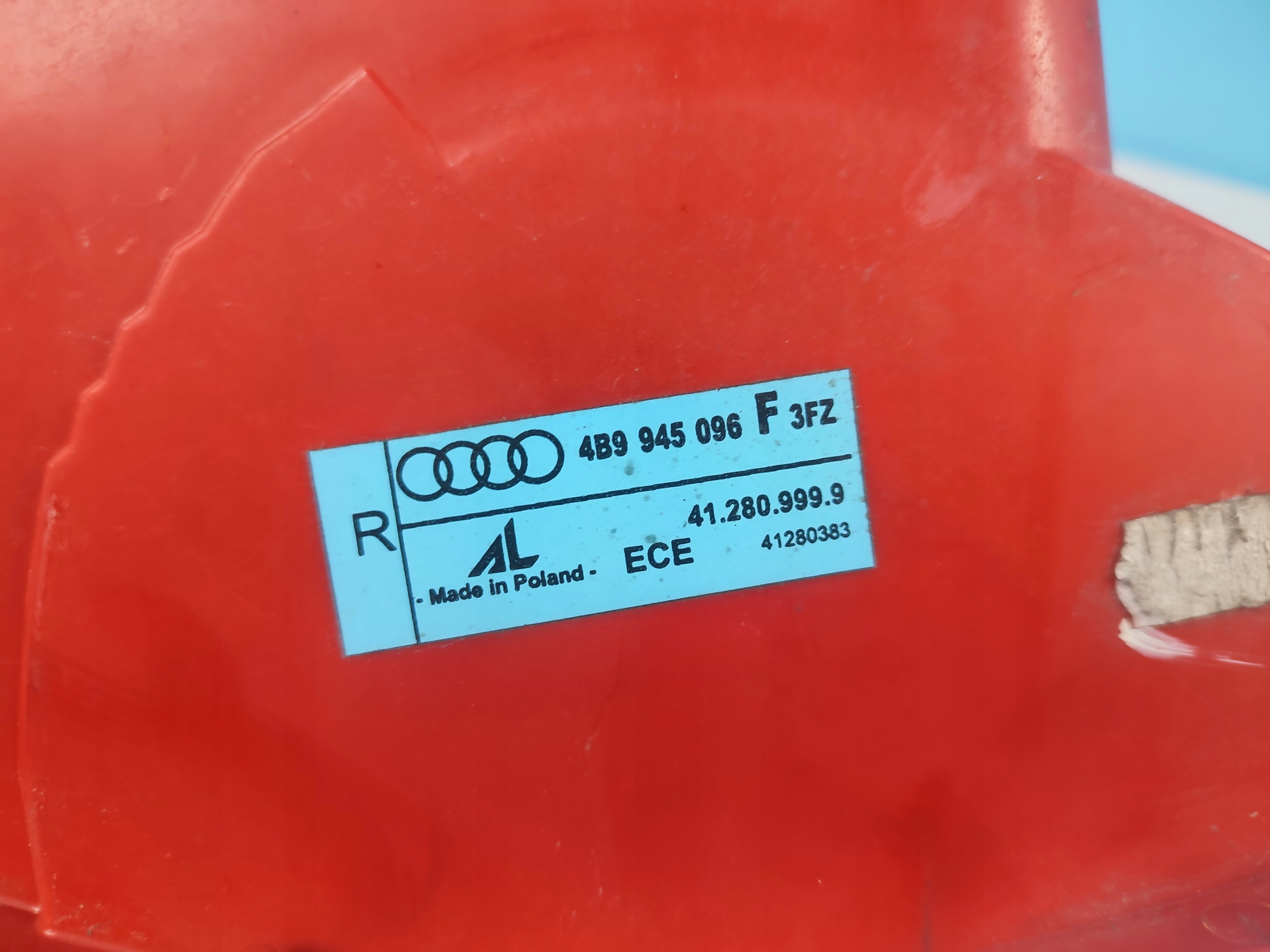 light right rear part right rear audi a6 c5 kombi