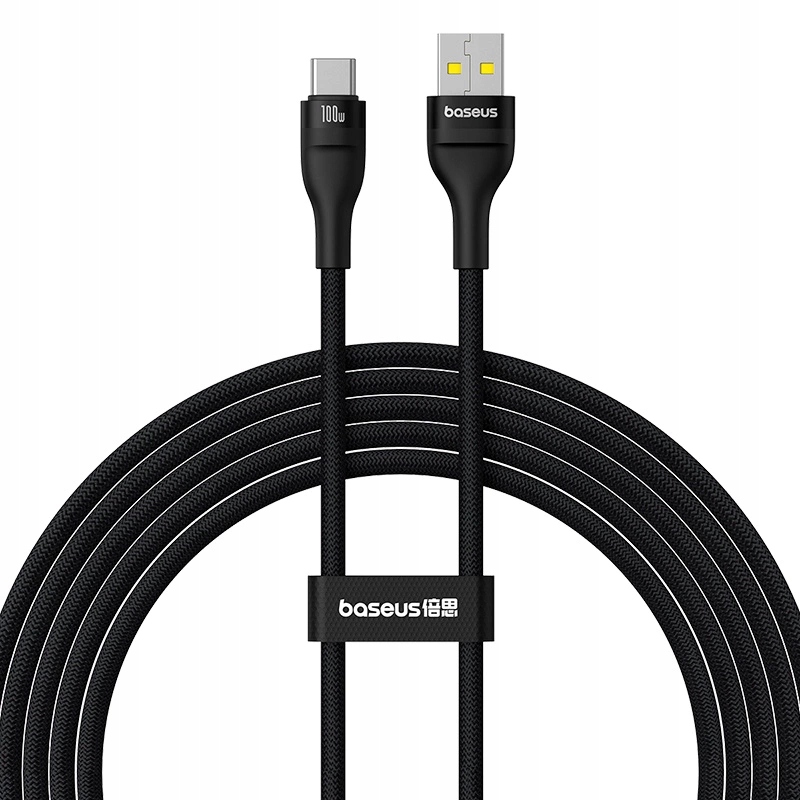 Kabel Baseus Flash 2 Usb-a Usb-c 100W 2 m czarny
