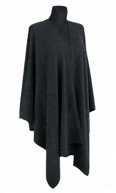 

Duży Szal 80 % Wełna Lambswool Marengo/grafit