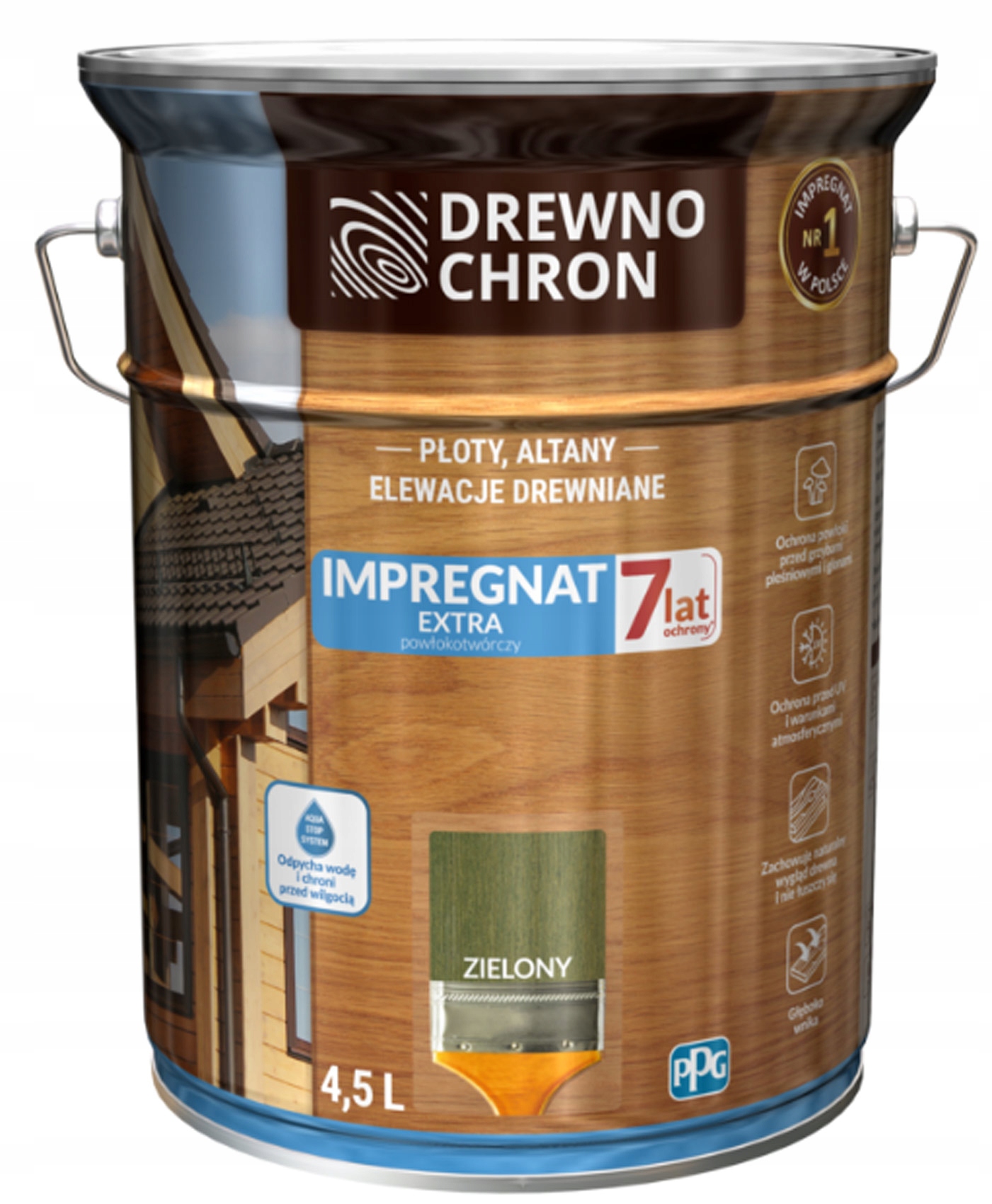 Drewnochron impregnat extra Zielony 4,5L