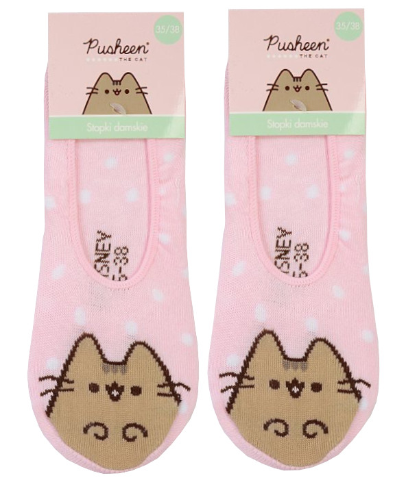 PONOŽKY PONOŽKY ČLENKOVÉ PONOŽKY krátke PUSHEEN RUŽOVÉ 39/42 R174B