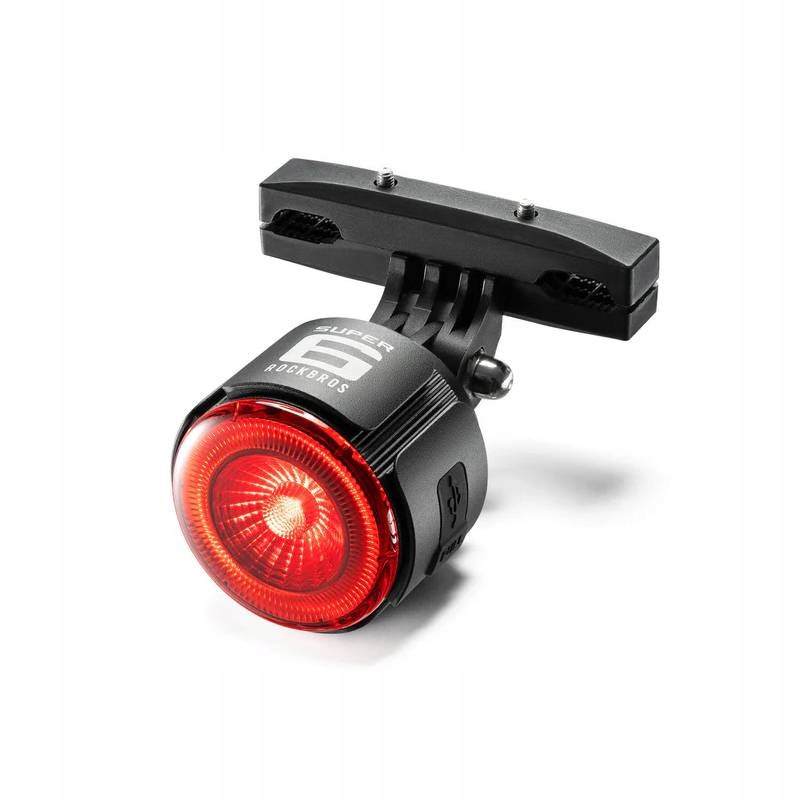 Inteligentní Zadní Světlo Na Kolo S Rockbros Led Světlem IPX5 Usb-c