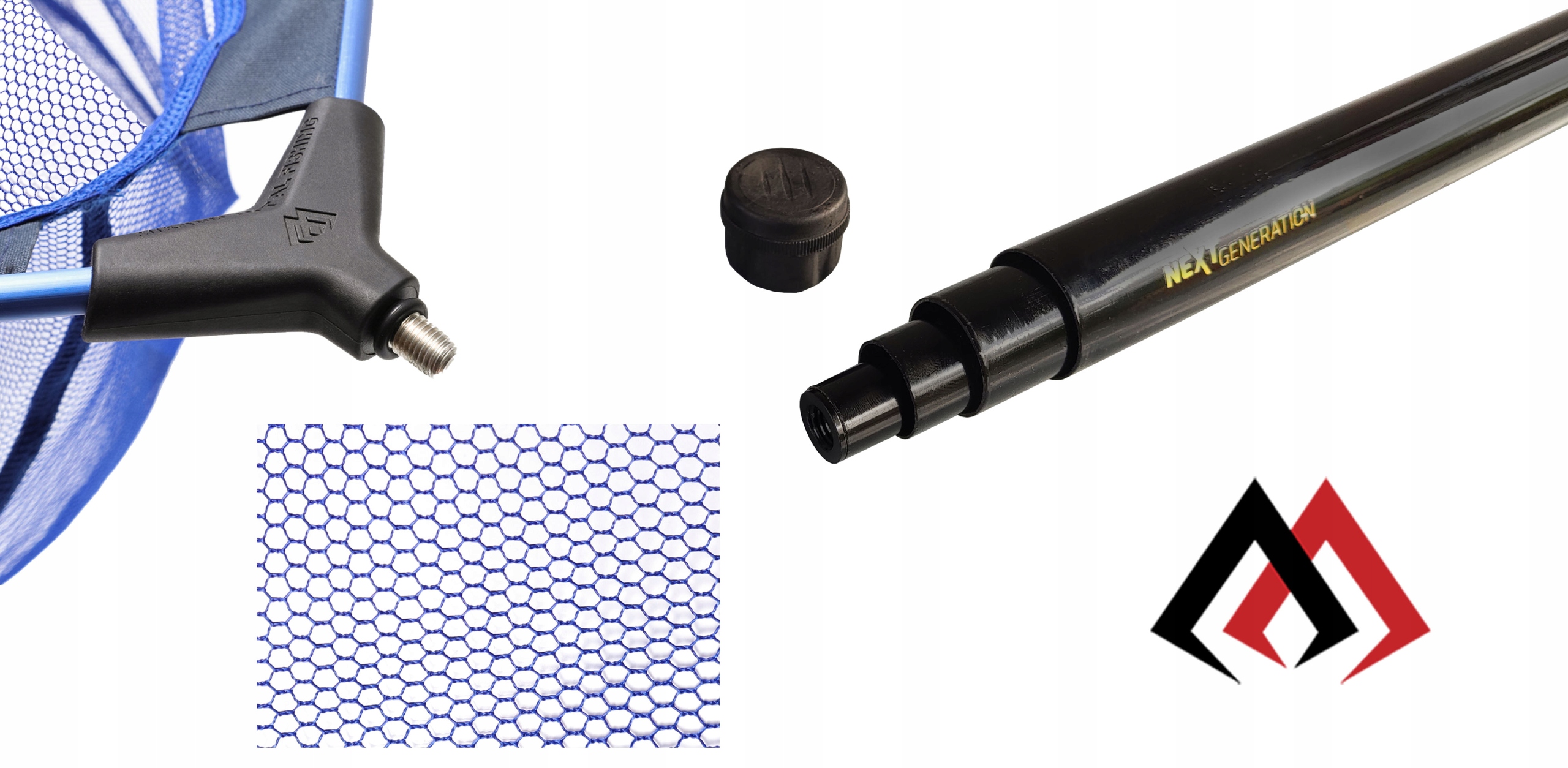 MIKADO Długi Podbierak 400cm SZTYCA + KOSZ 2mm EAN (GTIN) 5900637026150