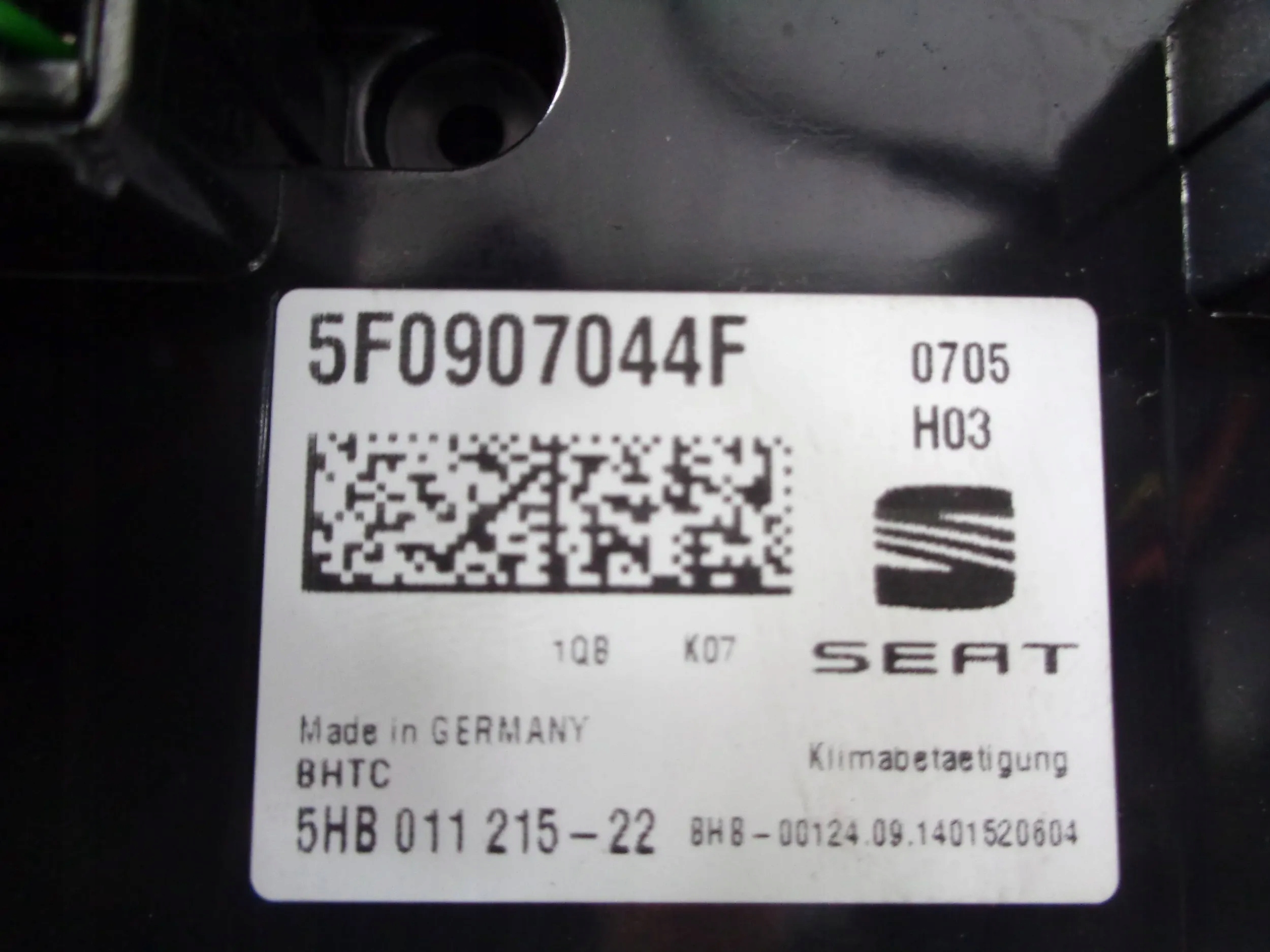 SEAT LEON III 12-20 UNITE COMMANDE CLIMA 5F0907044F