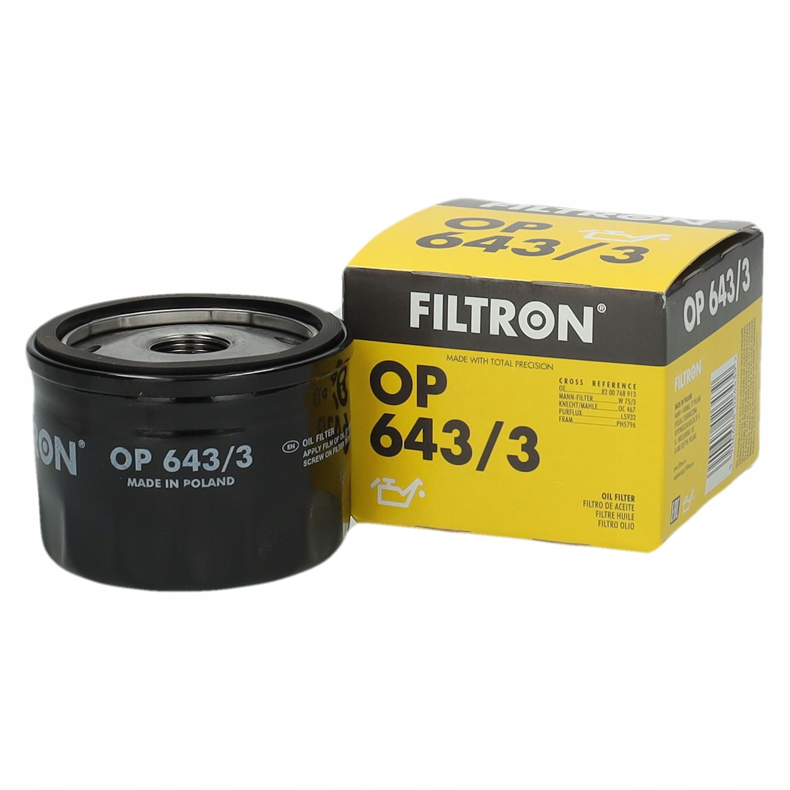 Filtr Oleju Filtron OP643/3