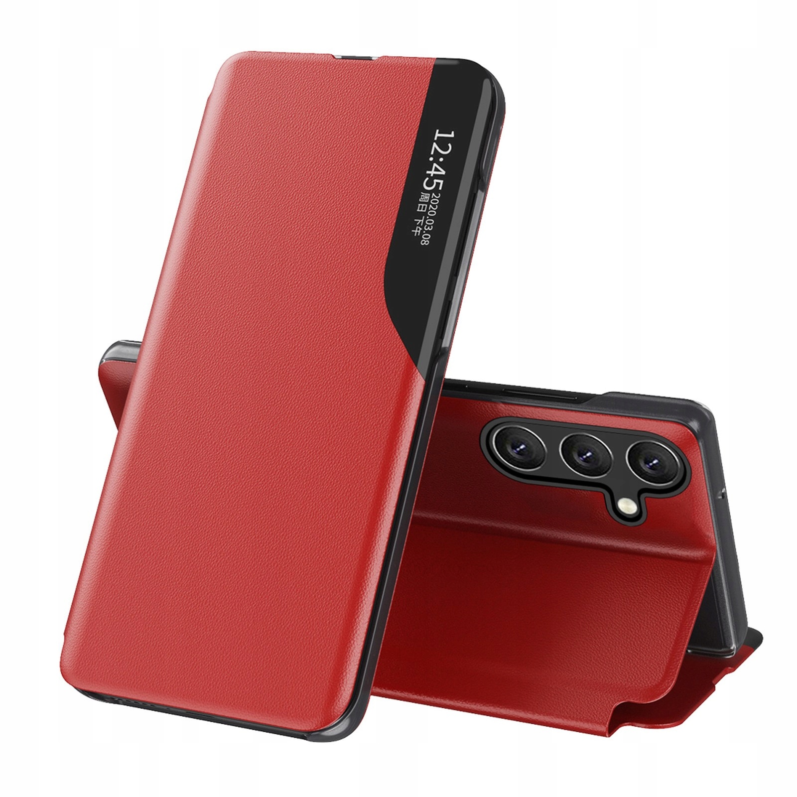Eco Leather View Case etui do Samsung Galaxy S24 Fe z klapką i podstawką