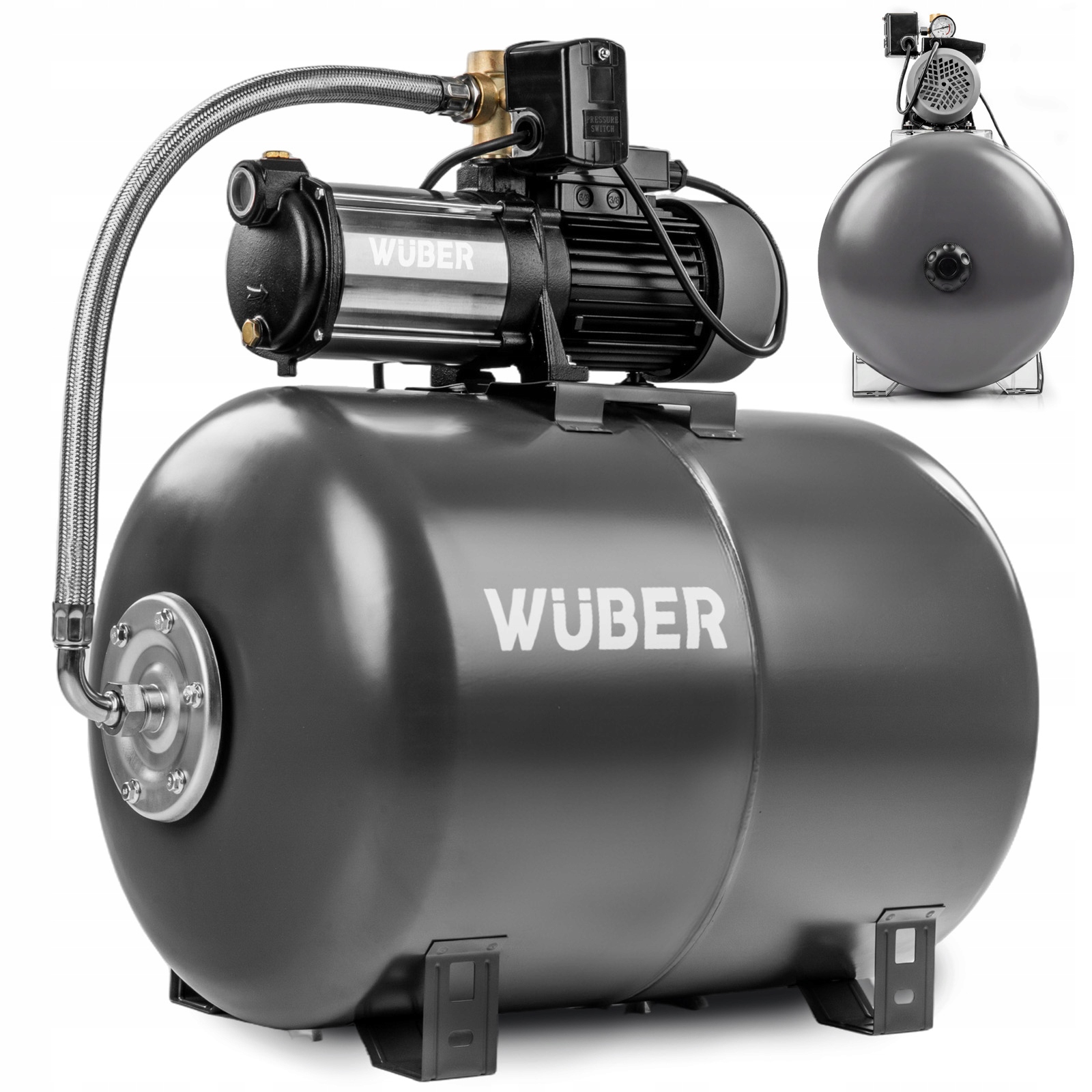 Hydrofor Pompa Do Wody Zestaw Hydroforowy 100L Mocny 1300W Wydajny 4920 L/h