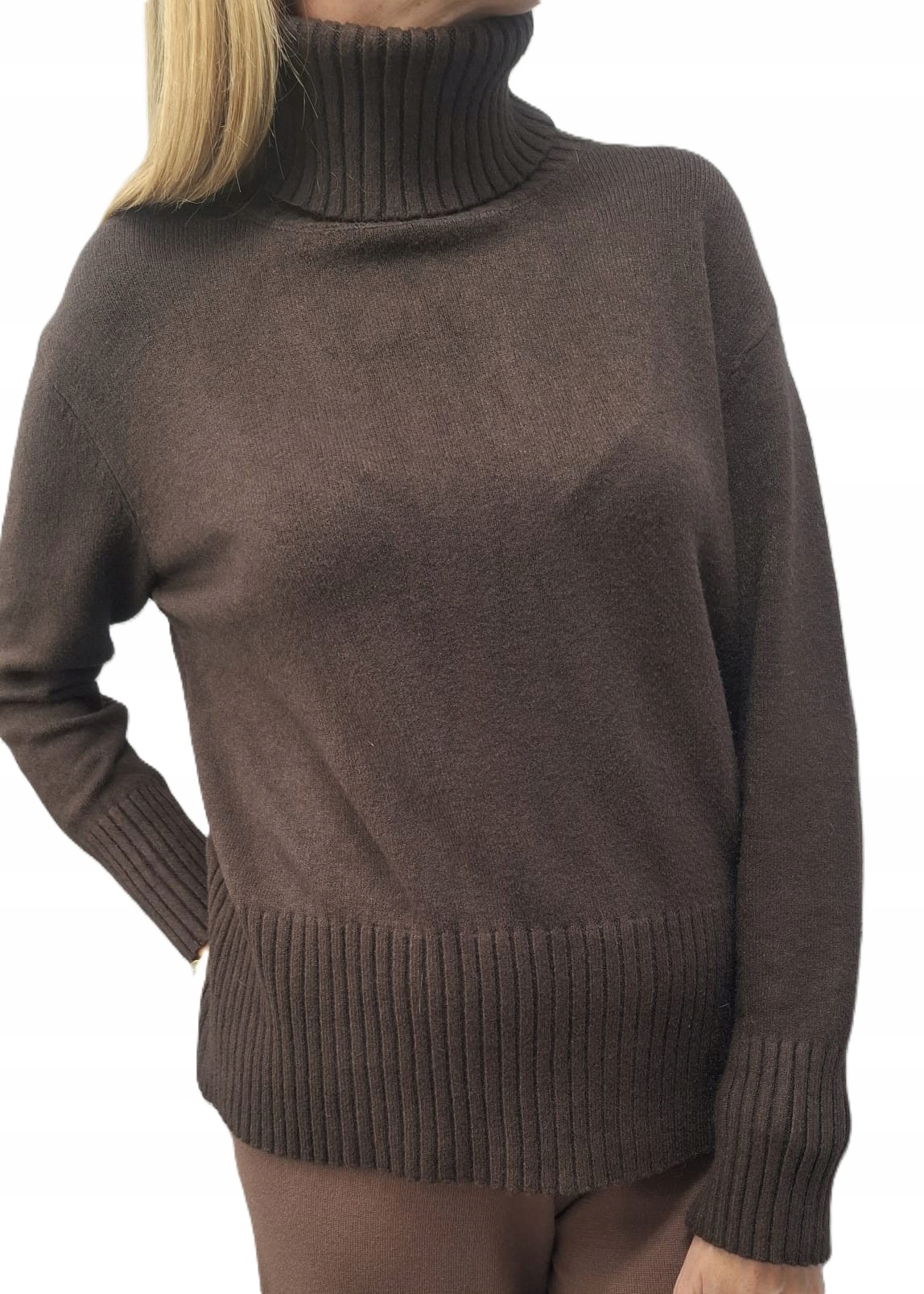 Lemonada Svetr Golf s výšivkou Klasika Hnědá Čokoládová