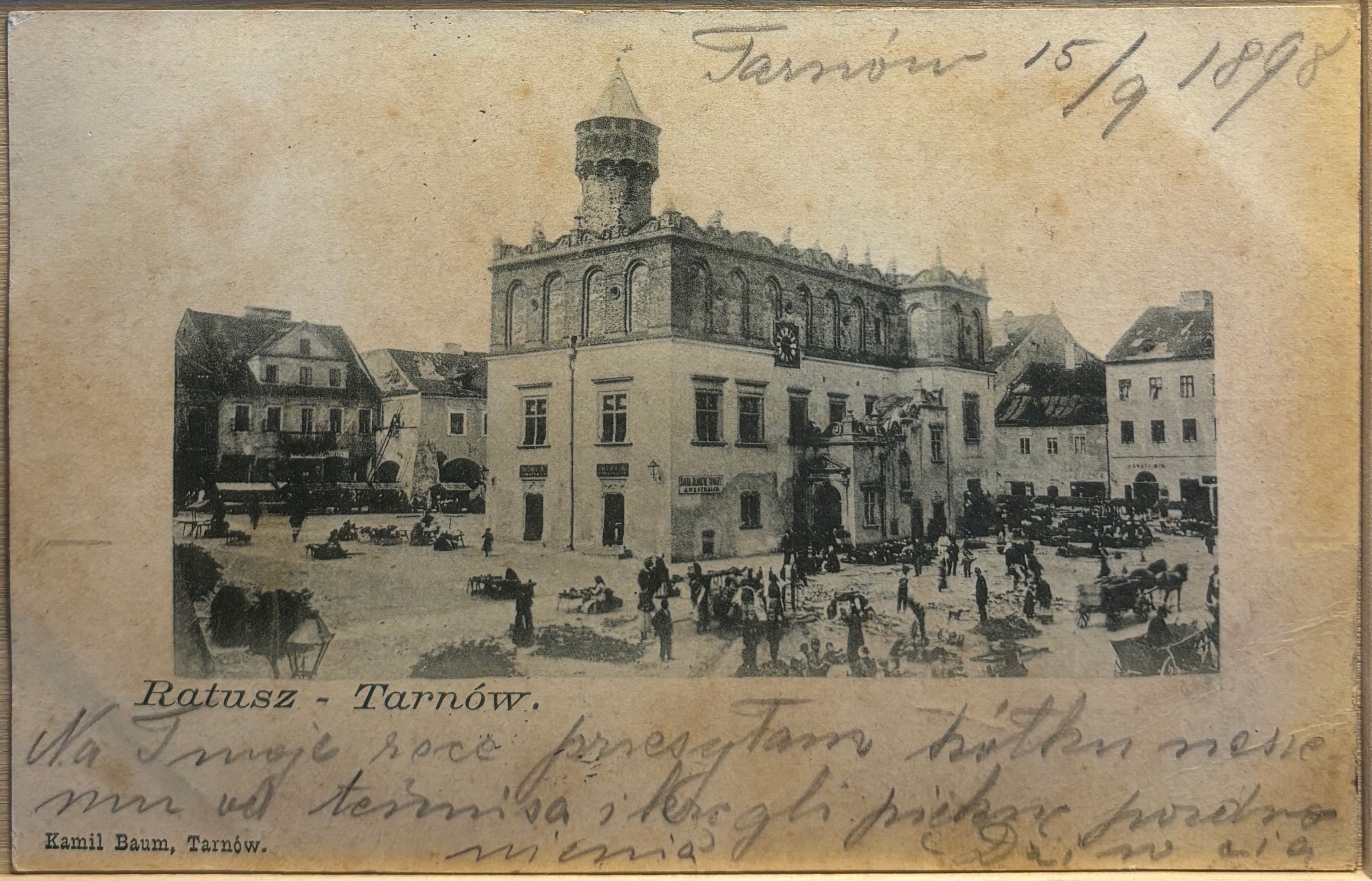 Pocztówka Tarnów Ratusz 1898