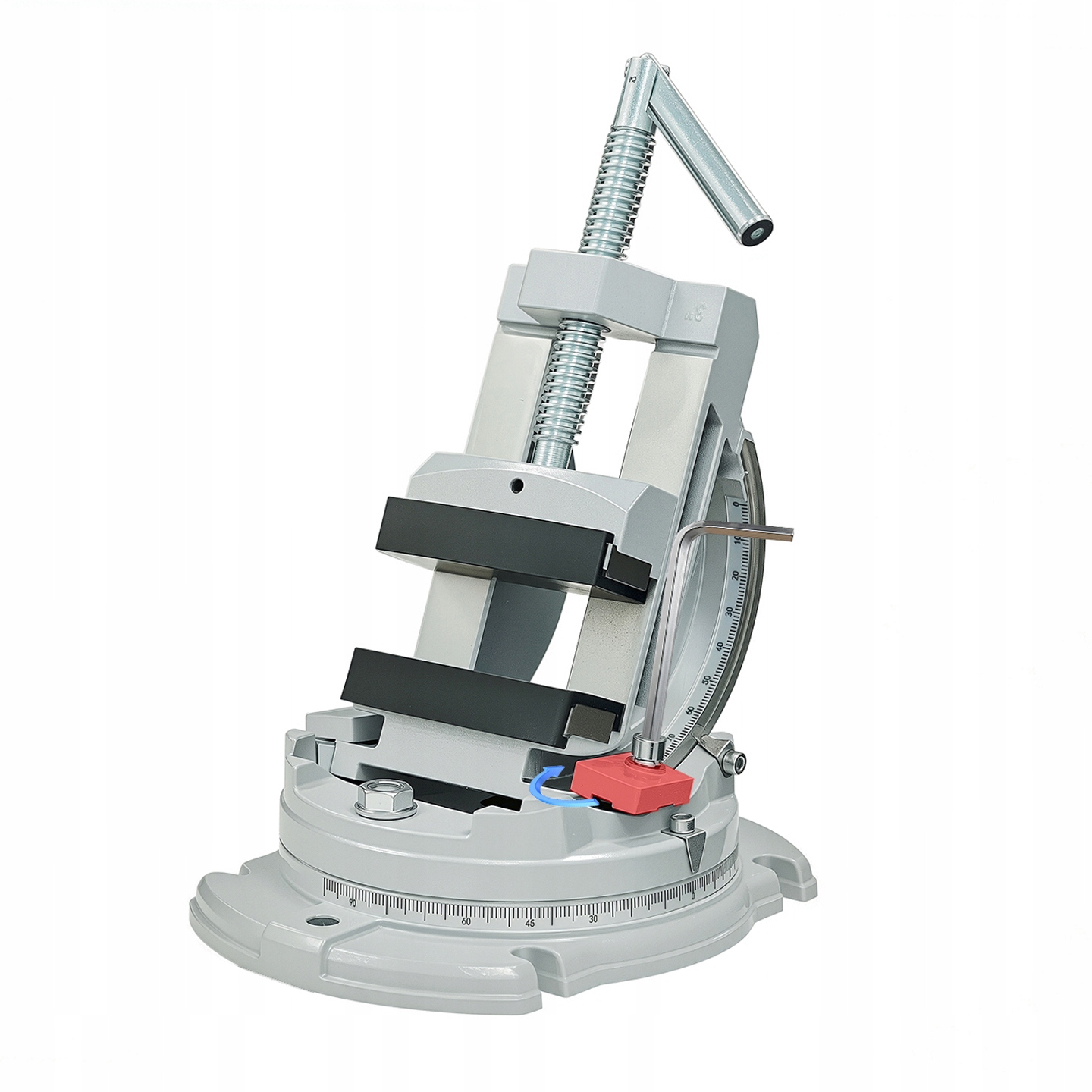 Imadło Kątowe 75MM Obrotowe 2D Uchylne Do Wiertarki Stołowej I Frezarki