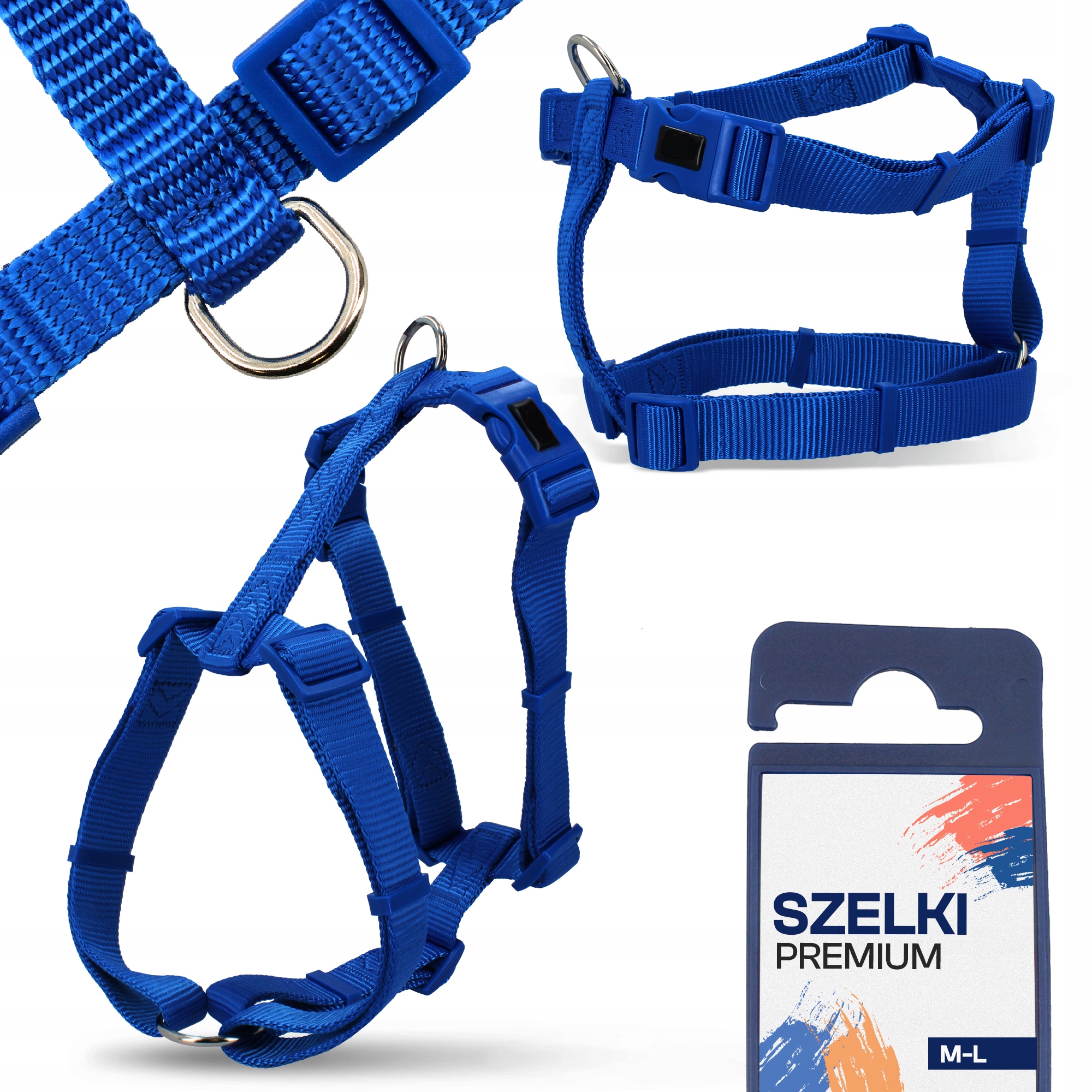 

Mocne szelki guard regulowane średniego dużego psa