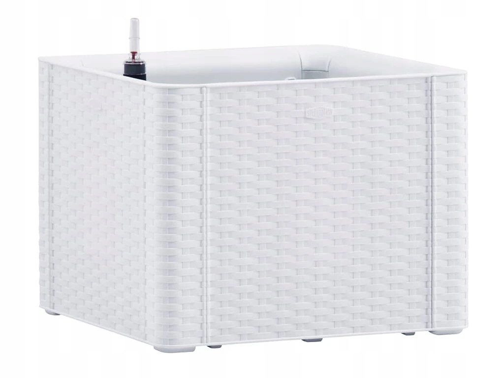 Samozavlažovací truhlík, vyvýšený záhon Stefanplast Natural Deluxe 43 bílá