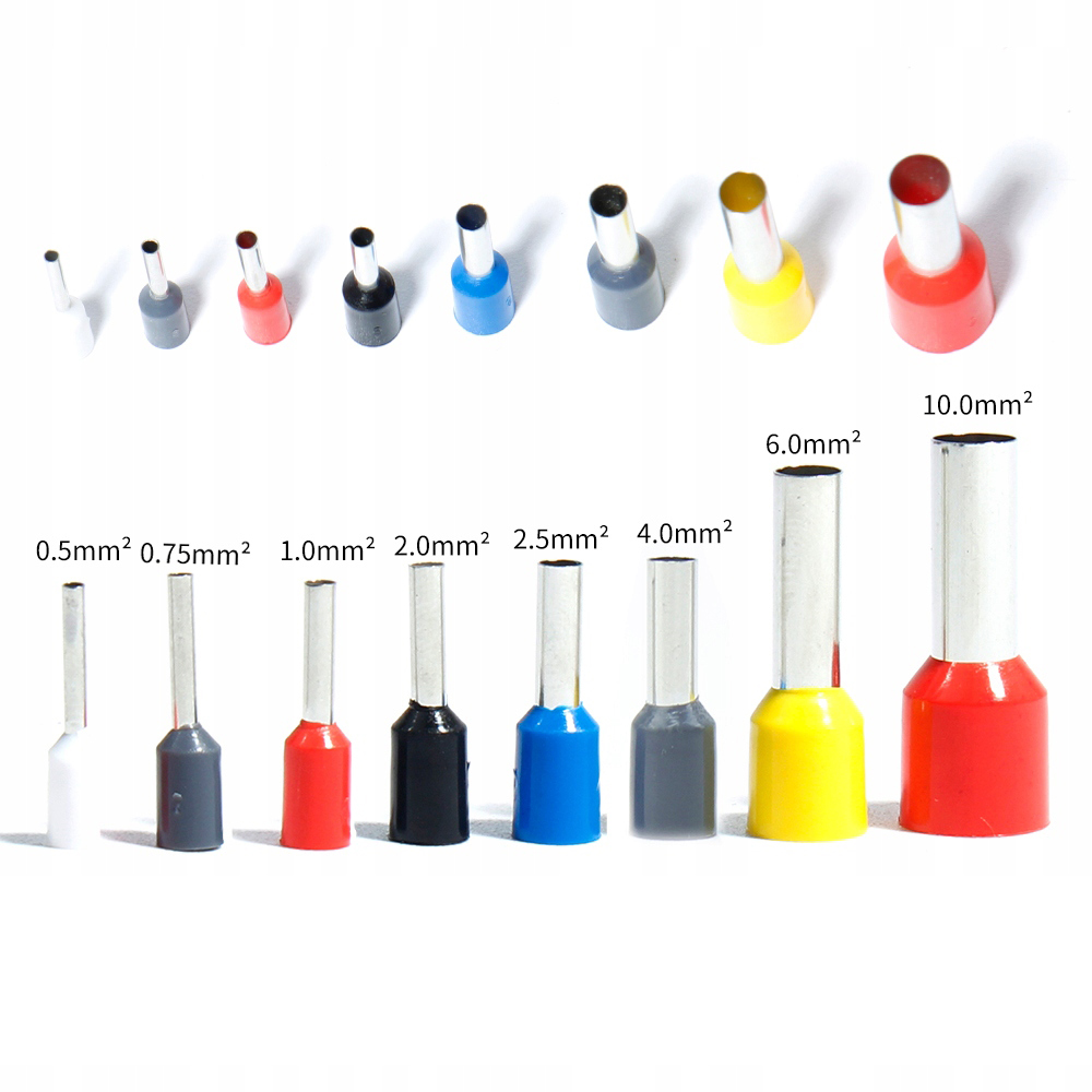 1200SZT TULEJEK KONEKTORÓW PRASKA zestaw izolowane tuleje z narzędziem Marka inna