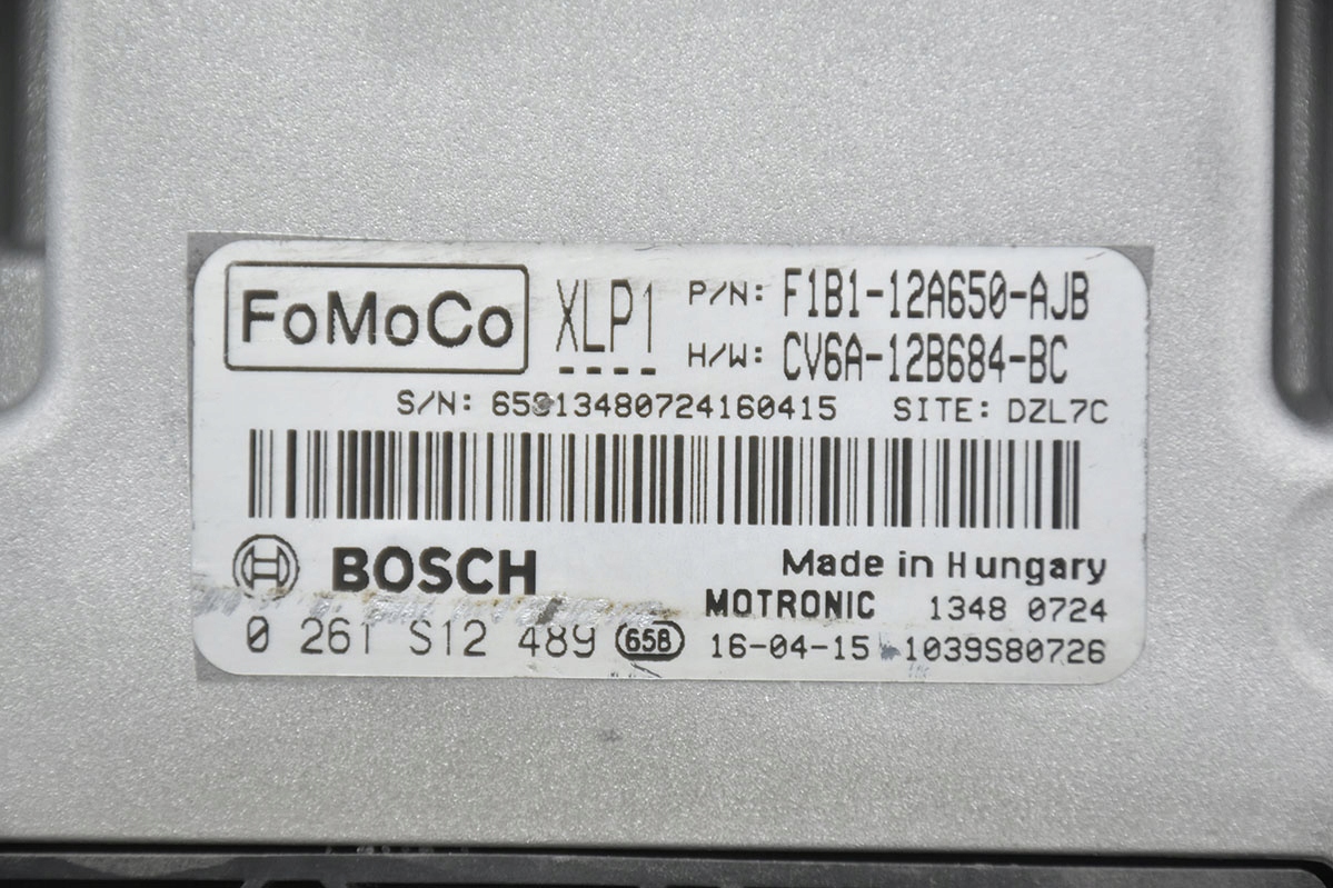 computer control unit FORD FIESTA MK7 0261S12489