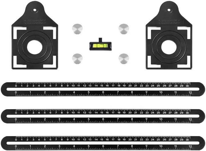 SZABLON PRZYMIAR WZORNIK ZNACZNIK DO WYZNACZANIA OTWORÓW KSZTAŁTÓW PŁYTEK EAN (GTIN) 995733898980
