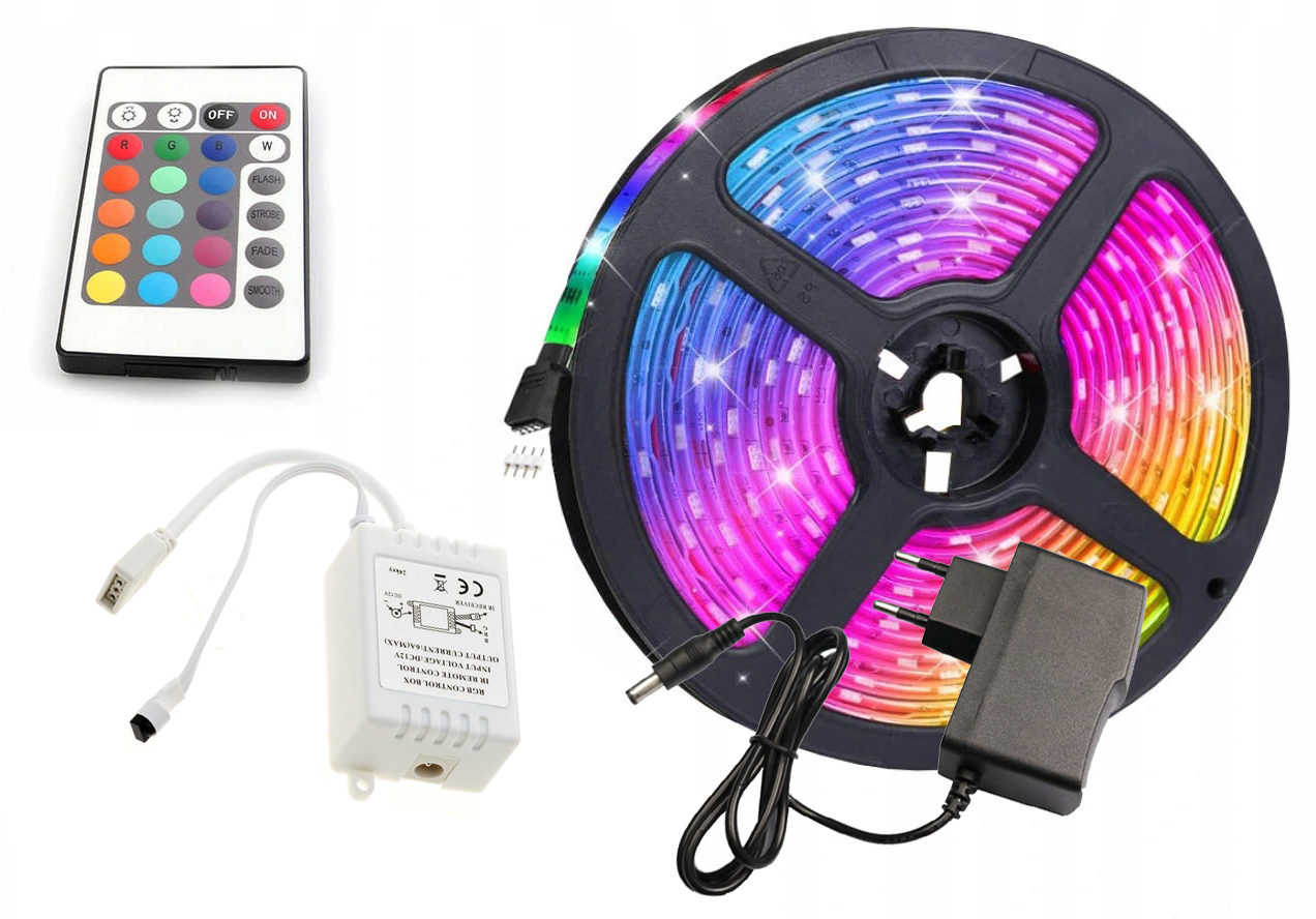 

Zestaw Taśma Led Rgb IP65 5m Pilot 24 Zasilacz