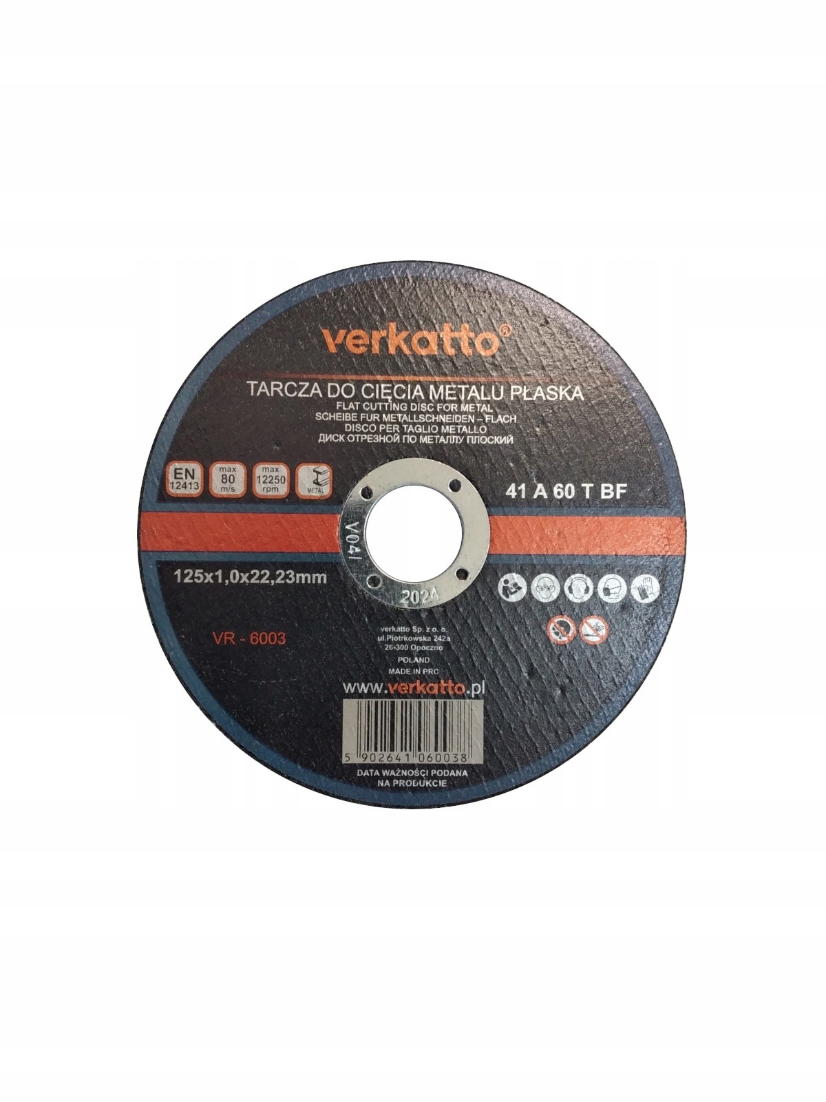 

Tarcza do cięcia metalu Verkatto VR-6003