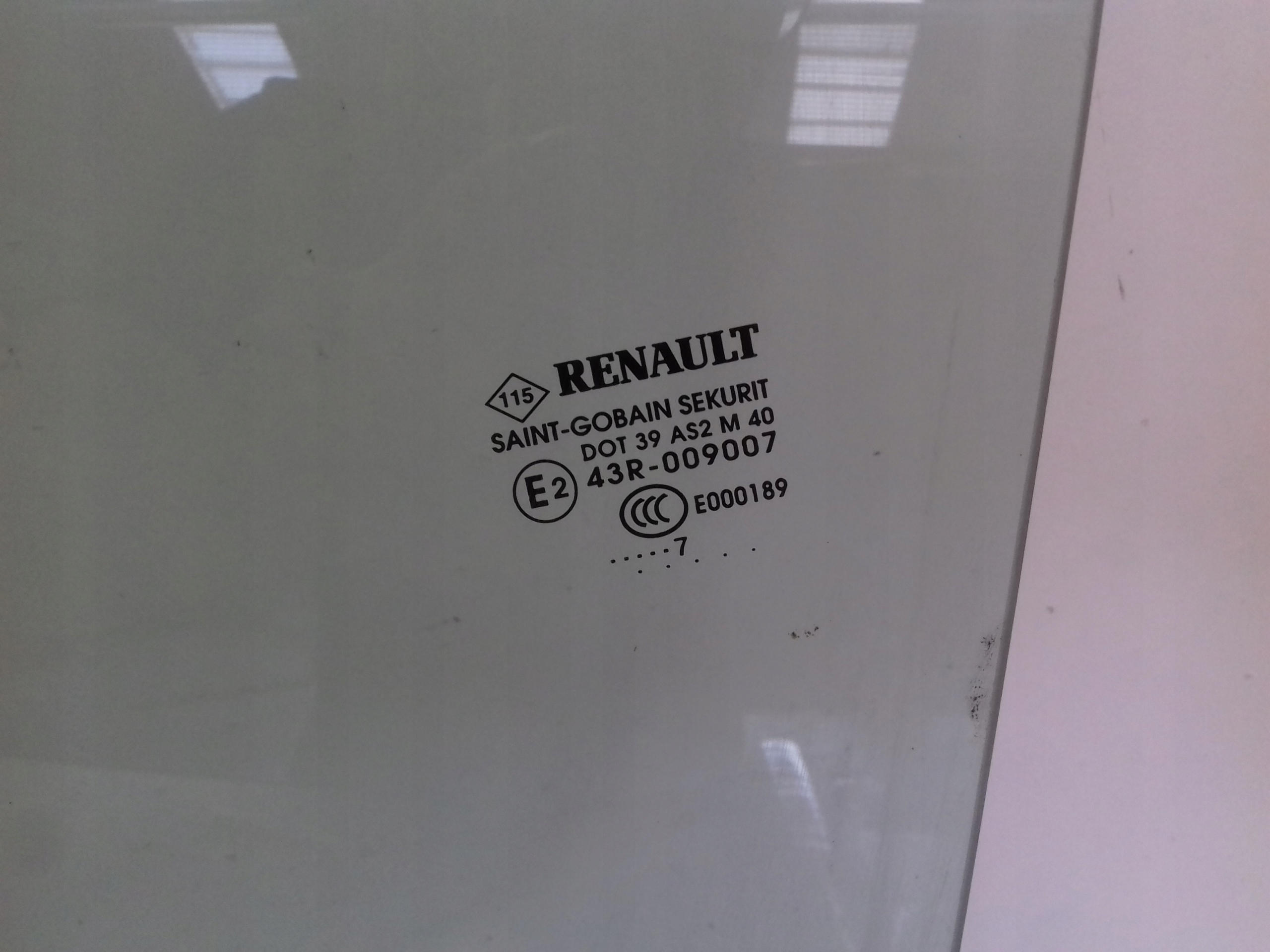 FENSTER rechts 2017r Renault Zoe