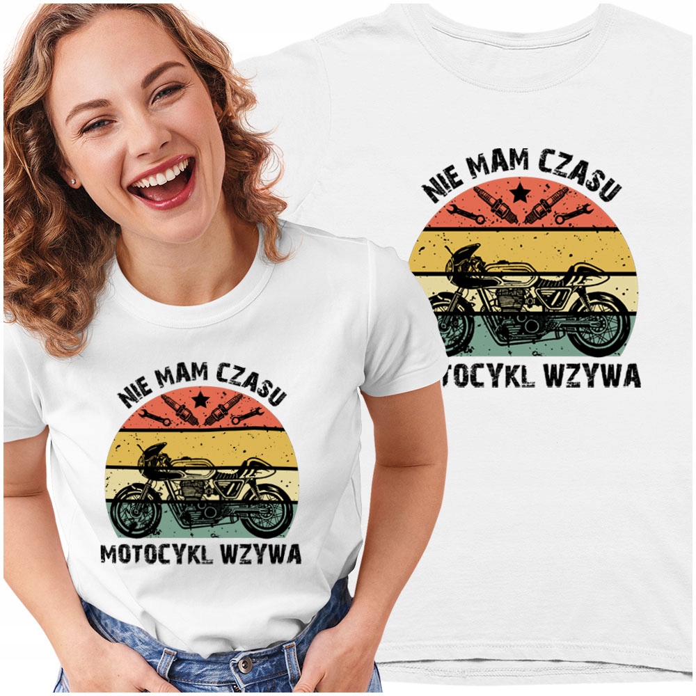 

Bluzka Śmieszny Prezent Vintage Motocyklistki S