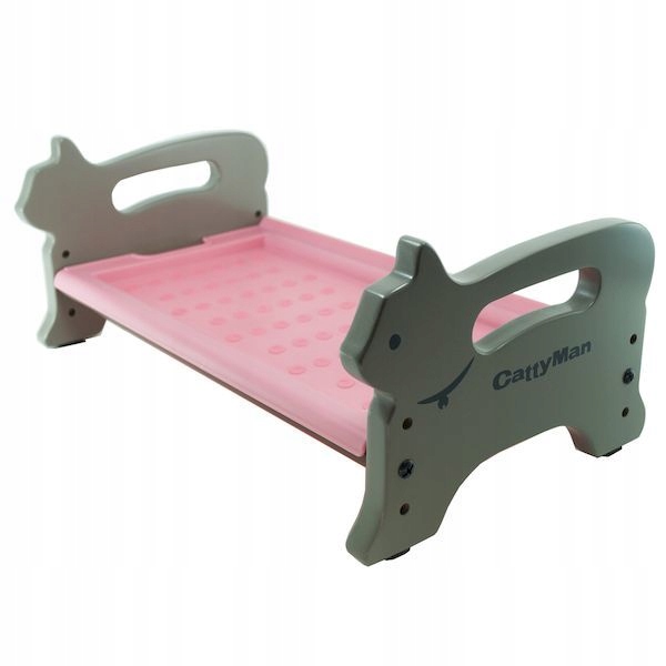 Levně Omyvatelný Jídelní Stůl Pro Kočky – Nastavitelný Z Přírodního Dřeva