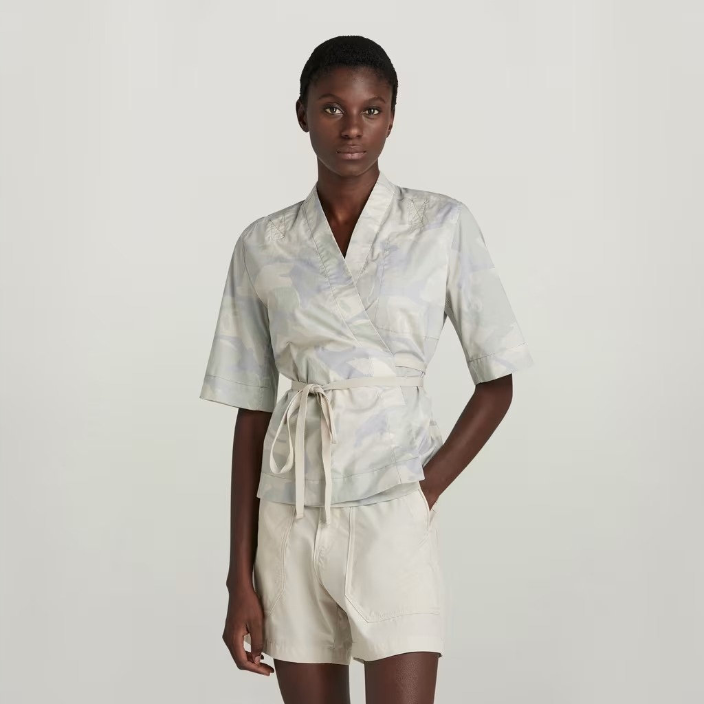 G-star Raw Dámská Halenka S Vázaným Vzorem, Rukáv 3/4 M, 7BA