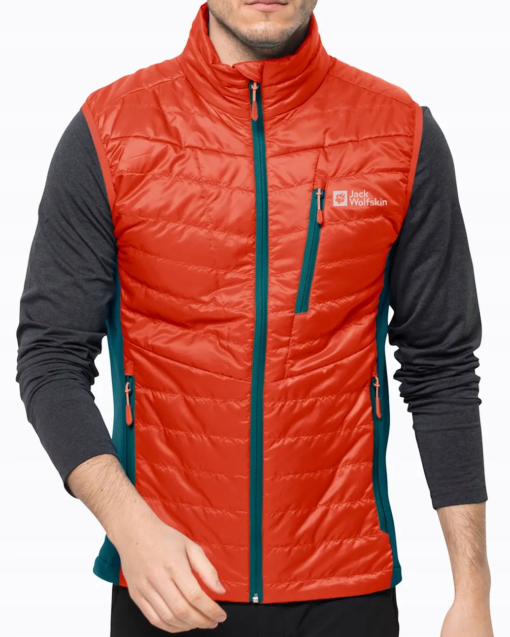 Kamizelka męska puchowa ciepła bezrękawnik Jack Wolfskin w góry r. L