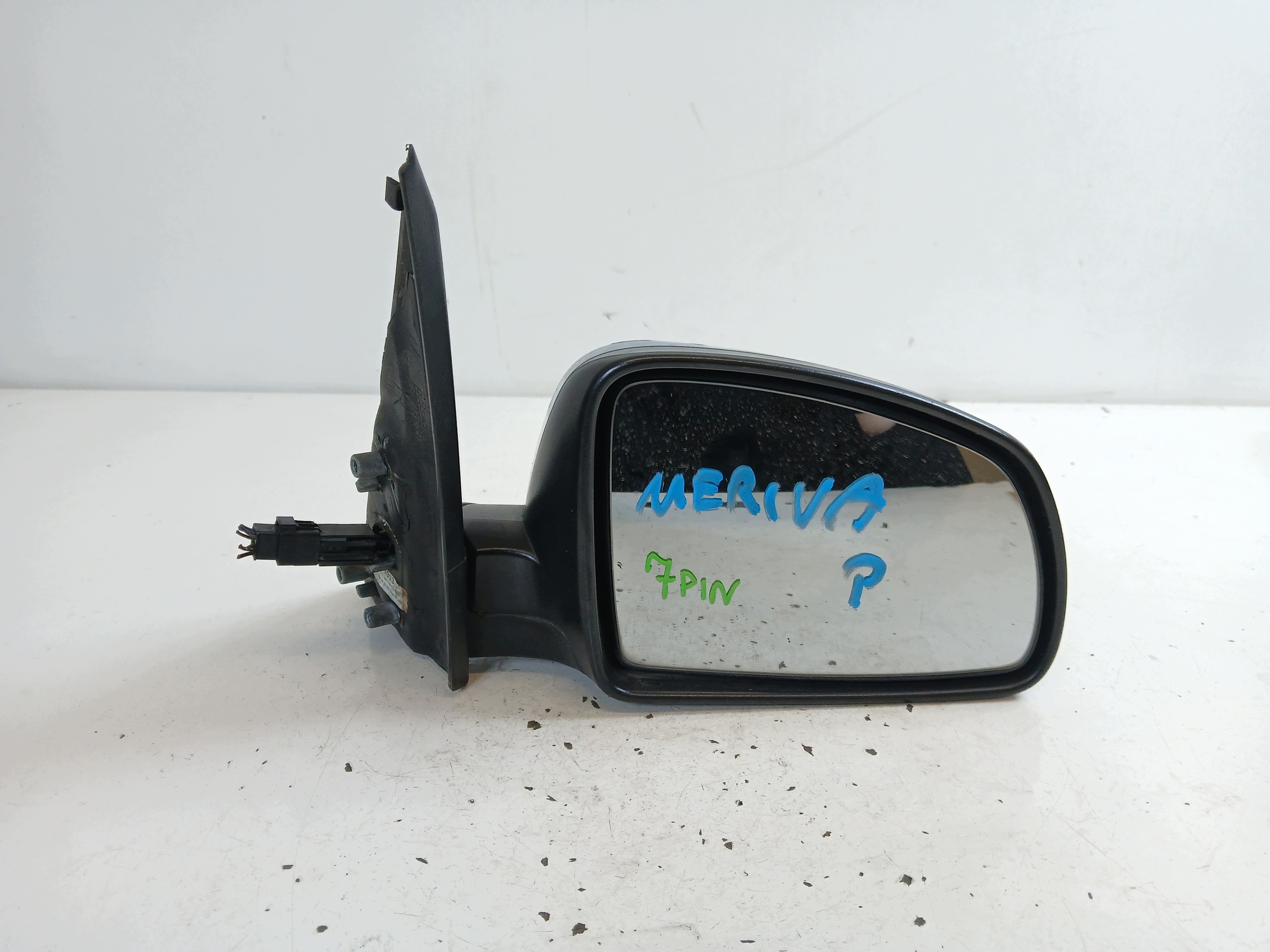 OPEL MERIVA A mirror left 7 PIN blue OKLEJONE