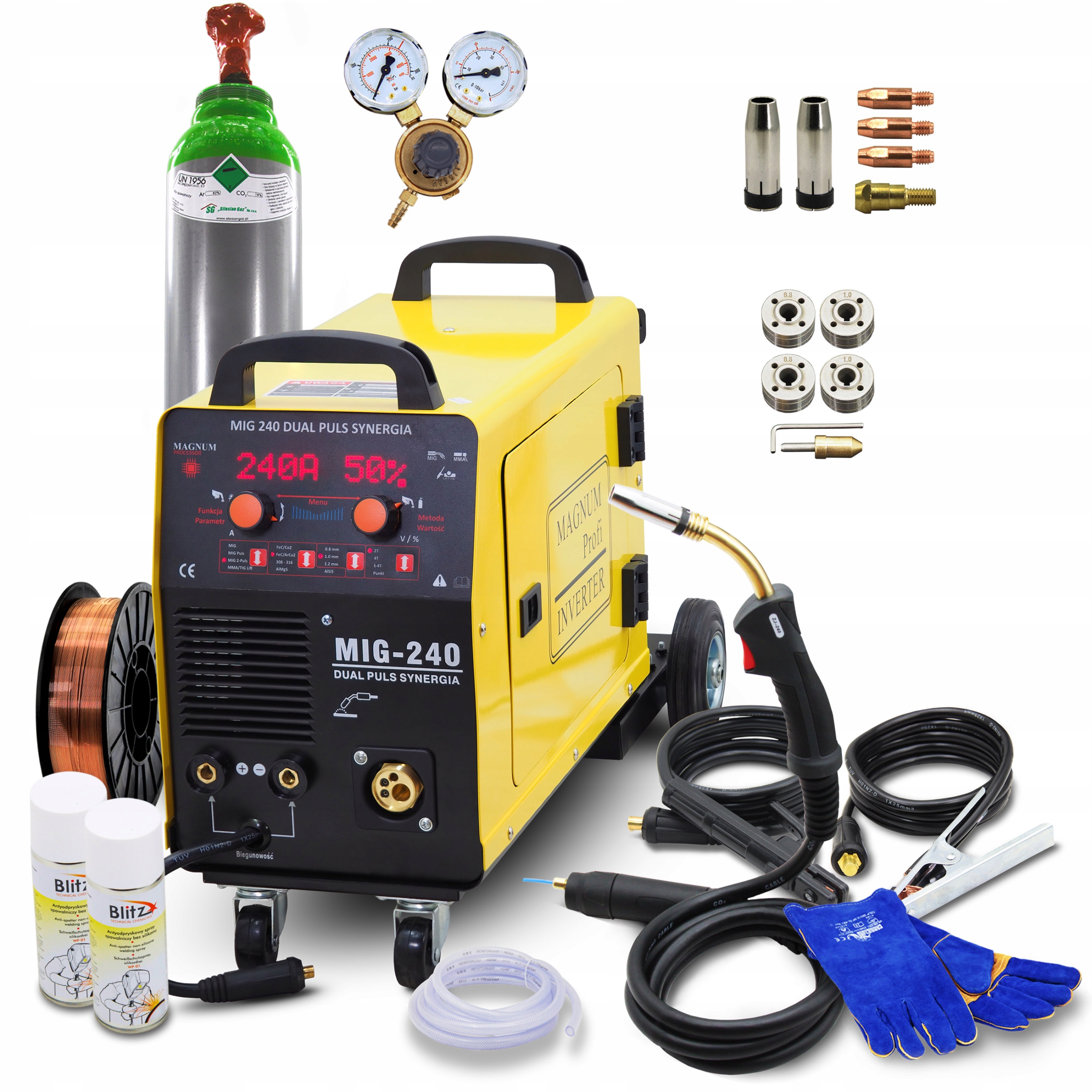 Зварювальний комплект MAGNUM MIG 240 DUAL PULS 240A