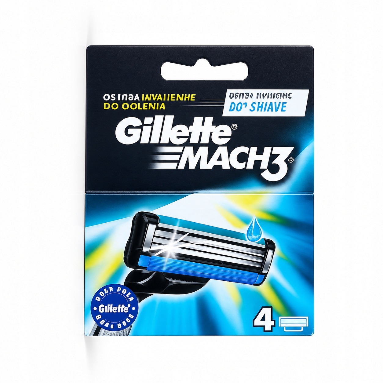 2x Gillette MACH3 Wkłady Do Maszynki DOgOLENIA 4 Szt.