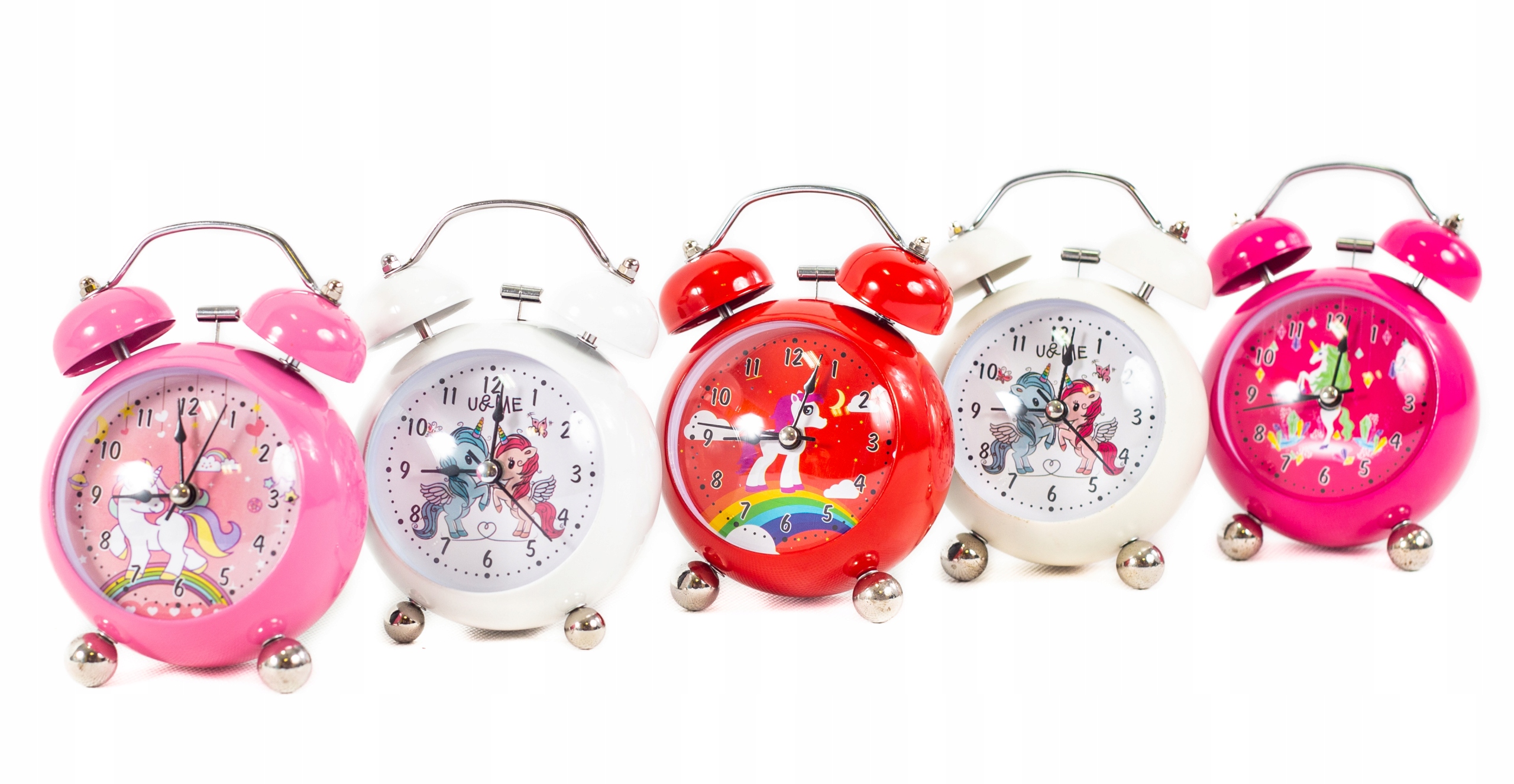 BUDZIK JEDNOROŻEC zegar dla dzieci RÓŻNE KOLORY Bohater brak