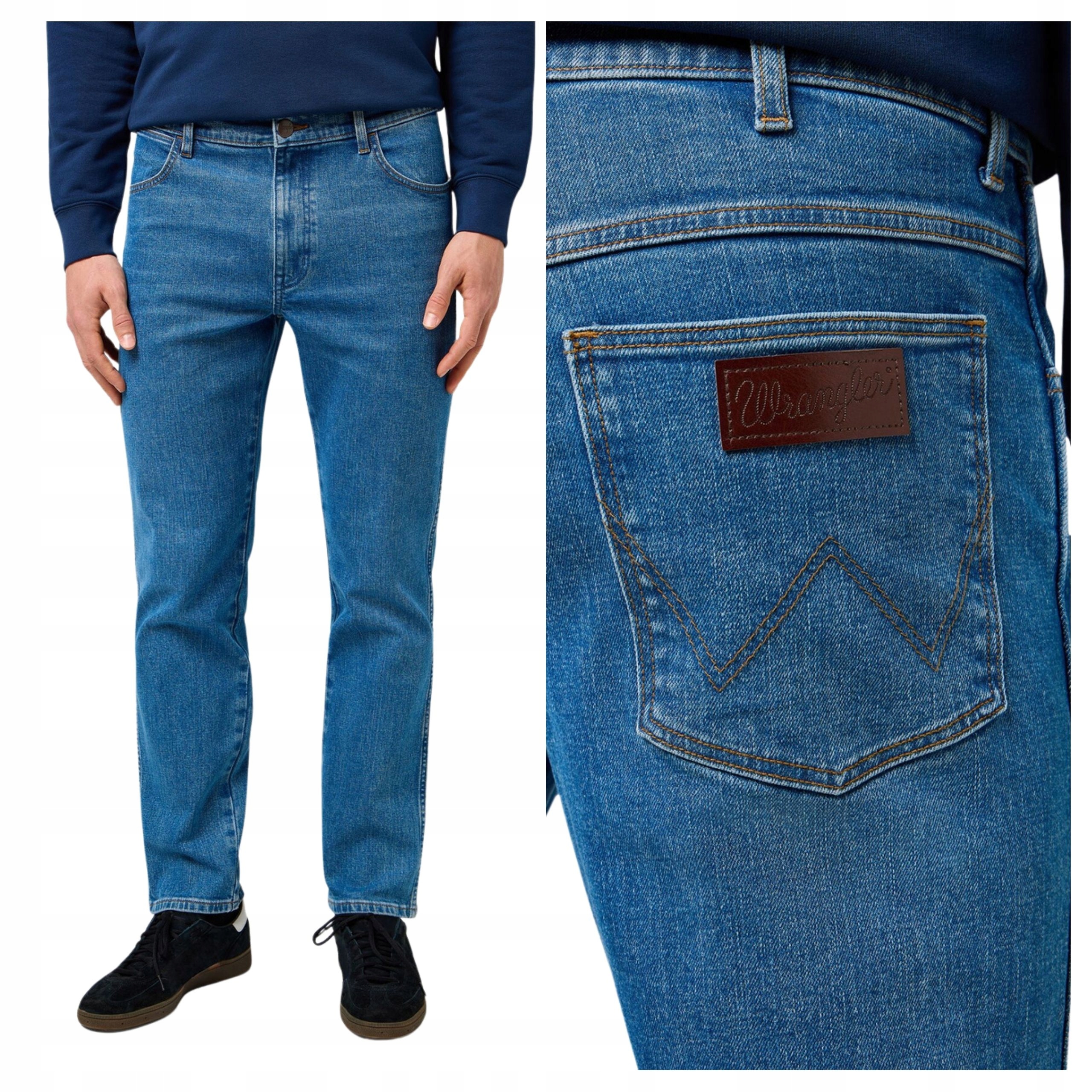 Pánské kalhoty Wrangler River Zúžené džíny Granite Boulder W38 L32