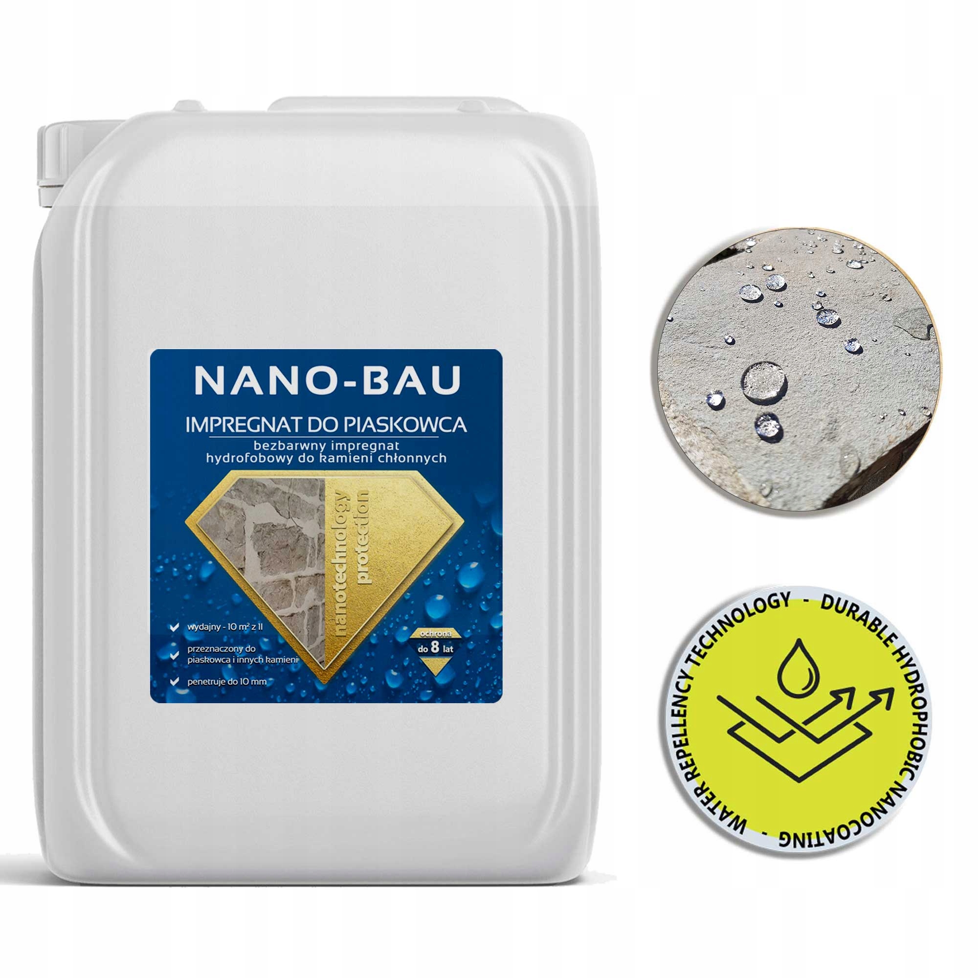 Hydrofobní impregnace na pískovec Nano-bau 10 l