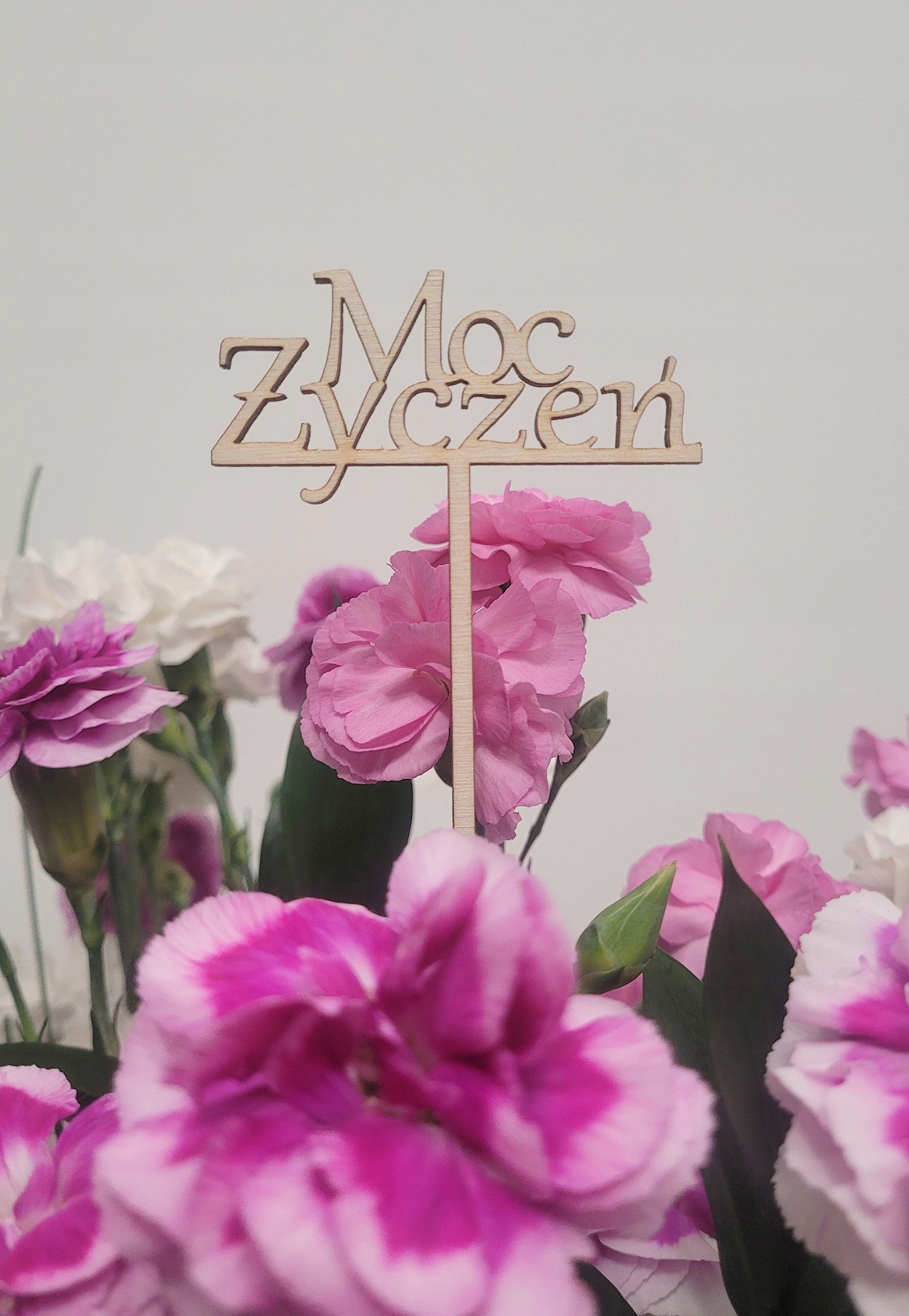 PIKER, PIK DO KWIATÓW, MOC ŻYCZEŃ, SKLEJKA