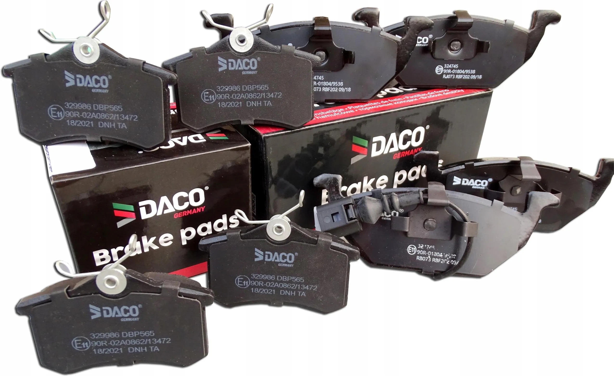 KLOCKI HAMULCOWE PRZÓD + TYŁ AUDI A3 8L VW GOLF IV POLO OCTAVIA SEAT LEON