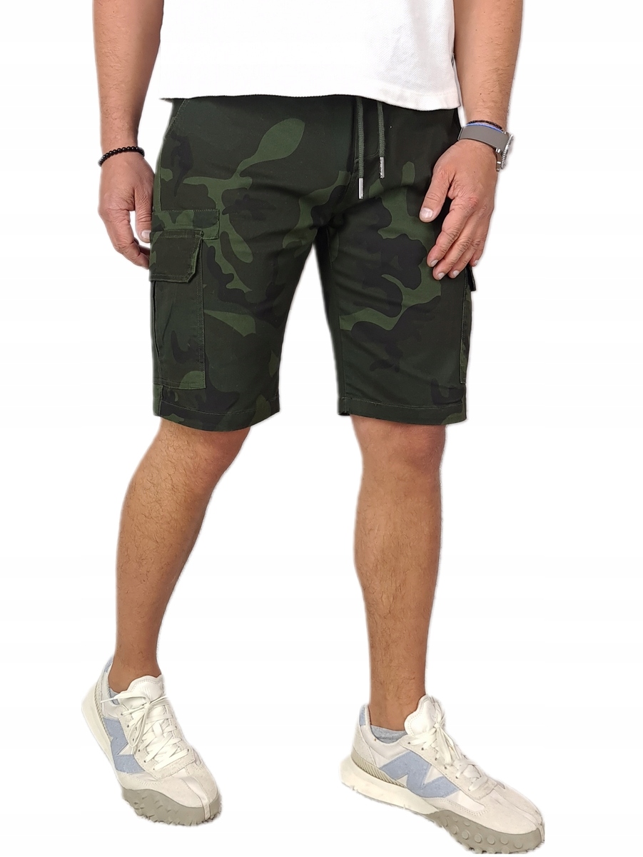 SPODENKI BOJÓWKI męskie MORO DUŻO KIESZENI - M Rozmiar M